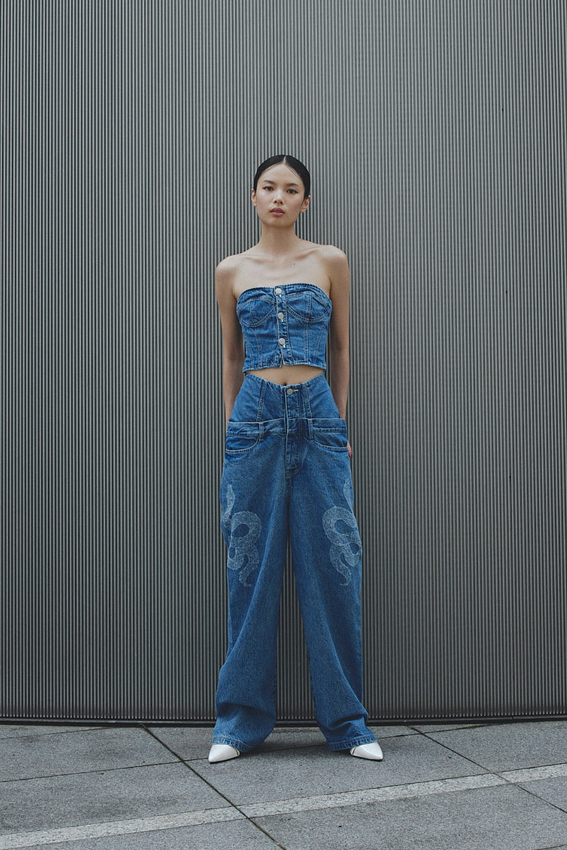 Rigid python denim pants – MASTER gUi
