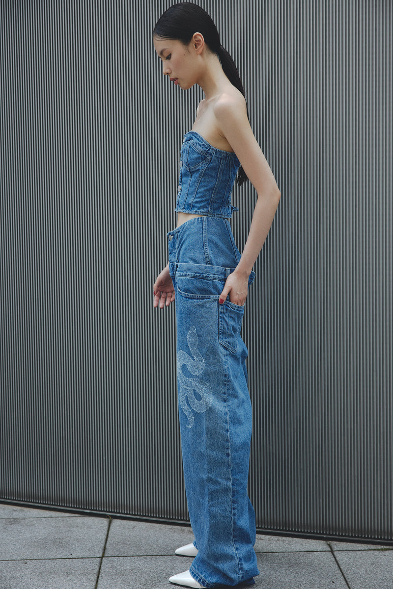 Rigid python denim pants – MASTER gUi